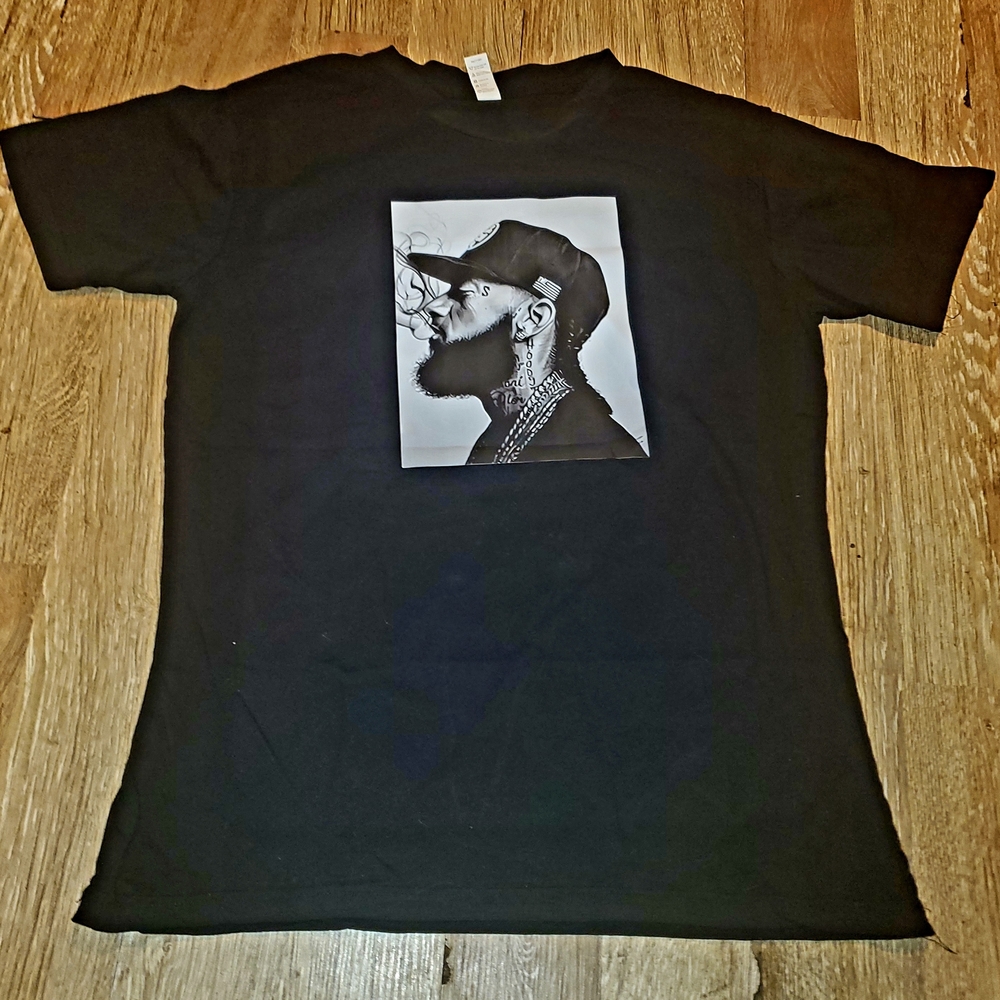 Mens Black Nipsey Hustle Pod USA Graphic T-Shirt